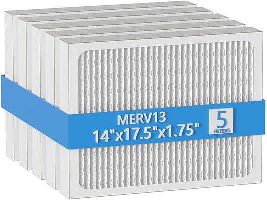 14 x 17.5 x1.75 MERV 13 Replacement Dehumidifier Filter Compatible with Santa Fe Advance90, Advance100, Advance120, Honeywell DR90 & DR120 dehumidifier Models, 5 Pack