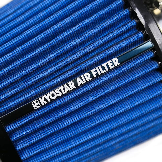 Kyostar 3 Inch 76mm Air Intake Cone Filter Replacement Quality Dry Air Filter Blue