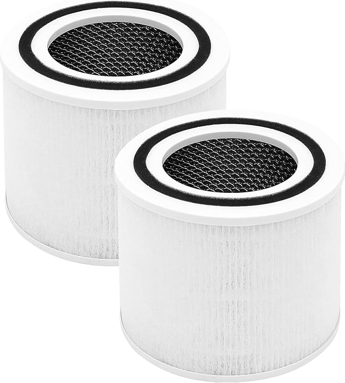 2 Pack Replacement Filtes Air Purifier for LEVOIT Core P350 P350-RF, 3-in-1 True Filter with Activated Carbon & ARC Formula, Odor Eliminator for New Fine Non-Woven Fabric Pre-Filter, White