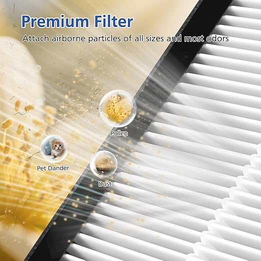 Vital 200S Replacement Filter Compatible with LEVOIT Vital 200S and Vital 200S-P Air Purifi-ers, 3-IN-1 High-Efficiency Filter and Activated Carbon Filter, for Vital 200S-RF, LRF-V201-WUS, White