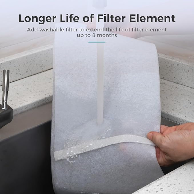 AROEVE Air Purifiers Fan for Home Large Room With 2-In-1 Air Circulator Fan System And Smart WIFI Cover 1980 Sq.Ft Oscillating Air Purifier With Washable Filter For Indoor Whole Home, MK08W-Space Gray