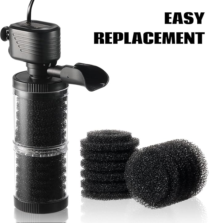 SainSmart Aquarium Filter Sponge, 3 Pack Biochemical Cotton Replacement Sponge, Filter Accessories for Fish Tank