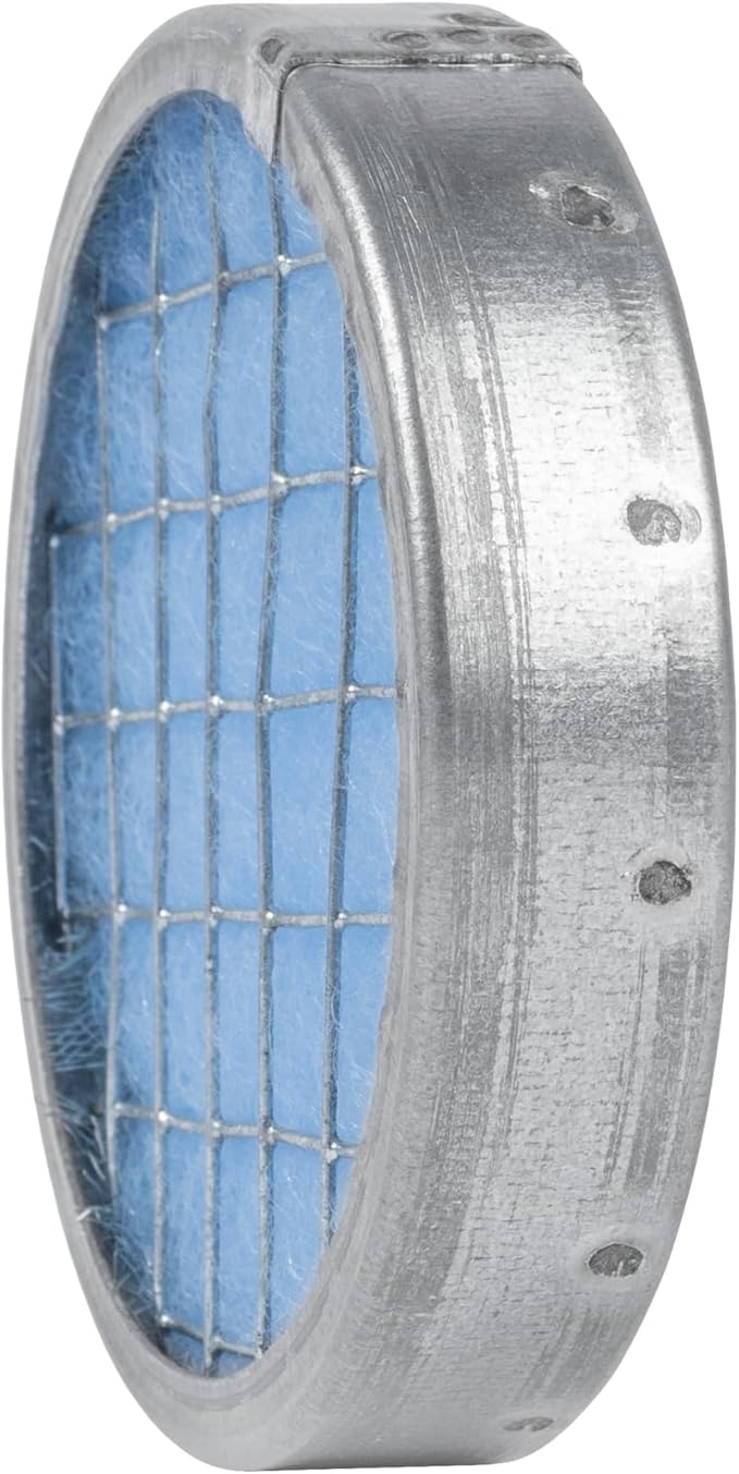 Vent Systems 4" Filter Replacement - Duct Filter - G4 Class Filtration Purifier System with Steel Mesh Screen - Air Vent Filters for Dust Collection/Air Purification - Rigid/Flexible Vent Hose