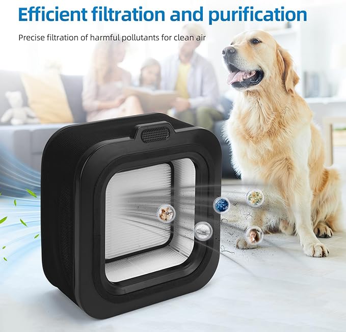 Replacement Filter Compatible with Mila Air Purifier, H13 True HEPA and 2 Pre-Activated Carbon Filter