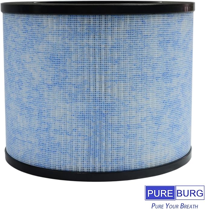 PUREBURG F100 Replacement Filter Compatible with Instant AP100 Air Purifier,2-Pack H13 HEPA 4-Stage Filtration Activated Carbon Air Clean Dust VOCs Odor