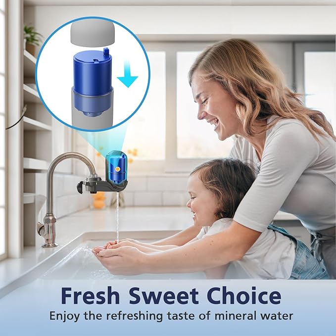 6 Pack Water Filter Replacement Compatible with All PUR®, PUR®PLUS Faucet Filtrat-ion Systems, Pur® RF-9999® Faucet Water Filter, High Efficiency Filtration and 18-Month Value, NSF Certified, Blue