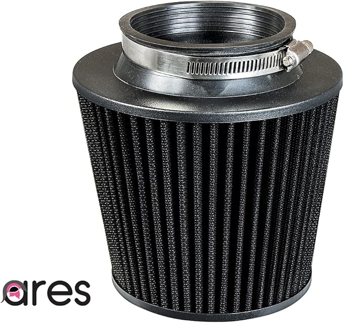 black 3" Universal Dry Air Filter Cone Dry Filter Replacement