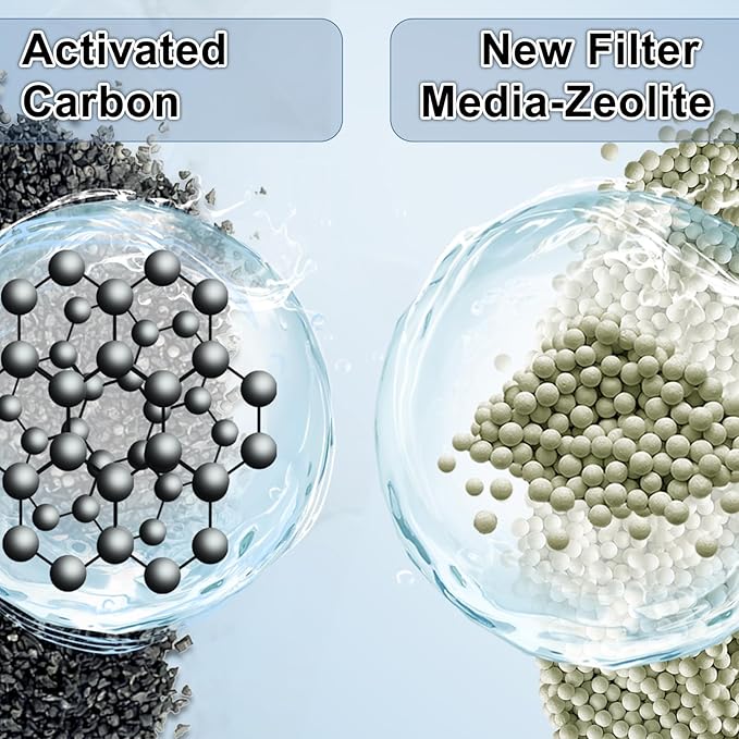 driamor 8 Pack Fish Tank Filter Cartridges for PF-L Power Filter, Large Carbon Aquarium Filter Cartridge Replacement Compatible with PF20, PF30, PF40 and PF75 Power Filters