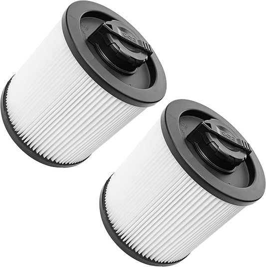 BlueStars Ultra-Durable Replacement DXVC6910 Vacuum Filter for 6 to 16-Gallon DeWalt Wet Dry Vacuum Cleaner DXV06P DXV09P DXV09PA DXV10P DXV10PL DXV10S DXV10SA DXV10SB DXV12P DXV14P - Pack of 2