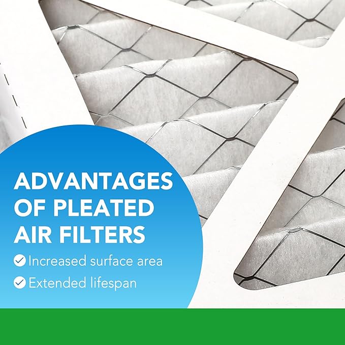 LotFancy 20x20x1 Air Filter MERV 13 Pet Smoke Smog Allergens Defense (4-Pack) Pleated HVAC Furnace Air Filters, Replacement for Home AC & Heating Systems, Actual Size: 19.75" x 19.75" x 0.75"