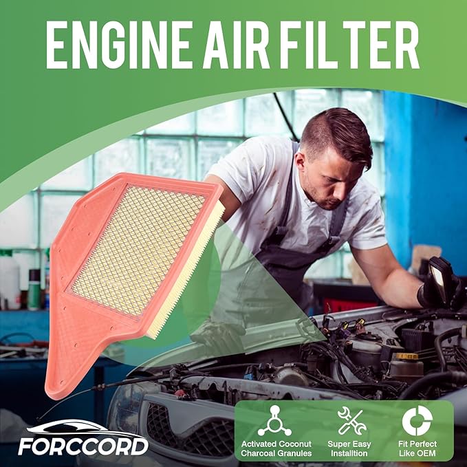 Cabin Air Filter and Engine Air Filter Fit for 11-16 Chrysler Town & Country, 11-20 Dodge Grand Caravan, 12-15 Ram C/V, 11-14 Volkswagen Routan Replacement CF10743 CA11050 Accessories