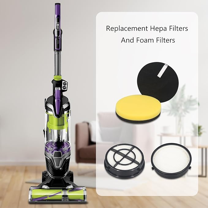 Replacement Filter Compatible with Bissell Pet Hair Eraser Turbo Rewind Vacuum,Fits Models 24613 27909 2790 2790W 2475 24619 (2 Hepa and 4 Foam)