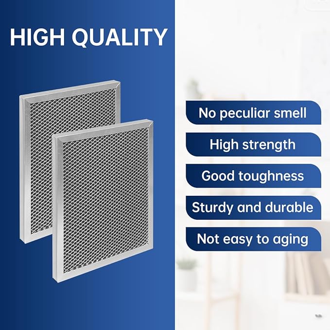5443 Dehumidifier Filter MERV 8 Washable 10x12x1 Compatible with Whole-House Dehumidifiers Models 1830 1850 1852 and Ventilation Models 8191 8192 Replacement Filter 2 Packs