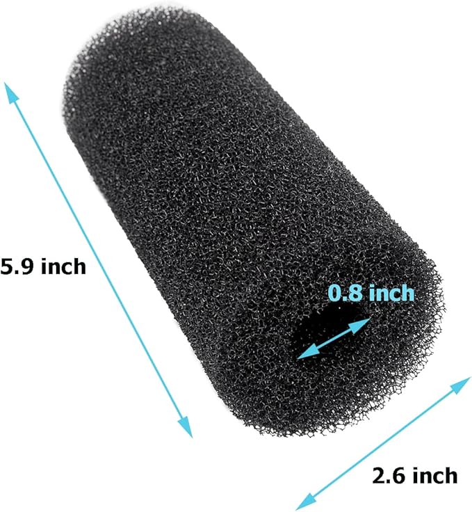 5.9″ Big Prefilter Foam Sponge Replacement Filtration Kit for Pond Aquarium Fish Tank Pad (3 PCS)