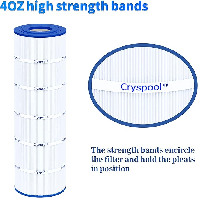 Cryspool® 08060 Filter Compatible with CX1750RE, C1750, C1750E, C1900RE, PA175, C-8417, FC-1294, 817-0175P, 175 Sq. Ft Pool Filter Cartridge, 1 Pack