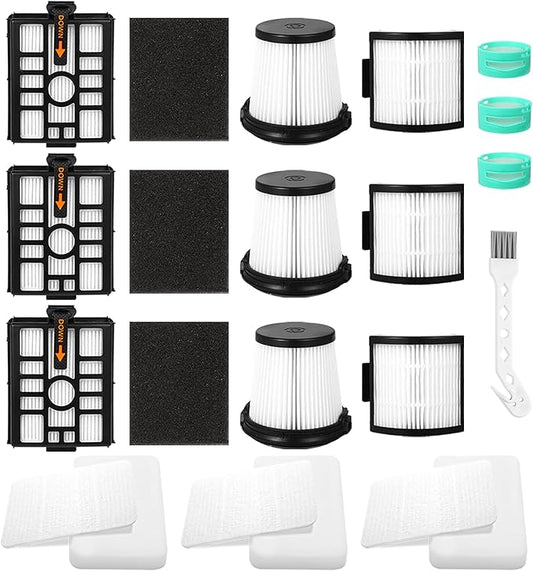 IW3511 IW3120 HEPA Filters Replacement Parts Compatible with Shark IW3511 Detect Pro Cordless Stick Vacuum Cleaner and Shark IW3120 Detect Clean Auto Empty System, IW1111, IW1120, IW3615 (3Pack)