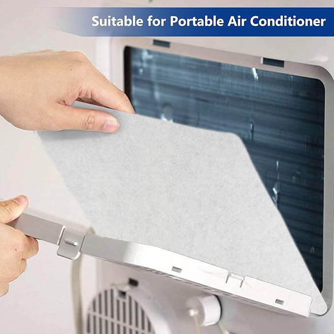 Room Air Conditioner Filter Replacement, 24" x 15" x 1/4" for Window Air Conditioning Unit, Cut-to-fit Window AC Filters