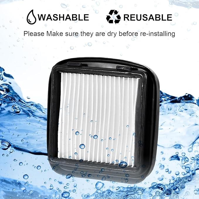 SaferCCTV 97D5 Filter Replacement Pet Hand Vac Multi-Level Filters Set, Vacuum Filter Replacement Filter 203-7416 Pet Hair Eraser Filter Compatible with Bissell 33A1, 47R5, 35V4, 203-1432