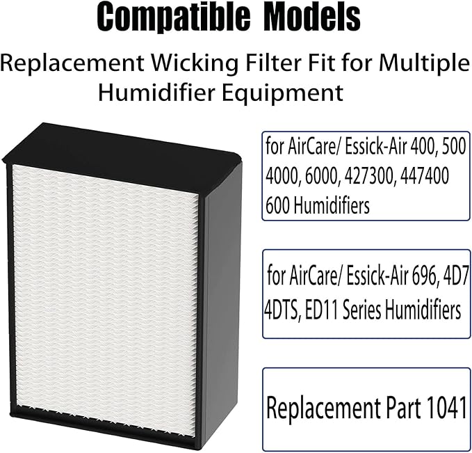 1041 Super Wick Humidifier Filter Replcement for AirCare/Essick-Air 400, 500, 600, 696, 4000, 6000,427300, 447400, 4D7, 4DTS, ED11 Series Humidifiers Wicking Filters (1 Pack)
