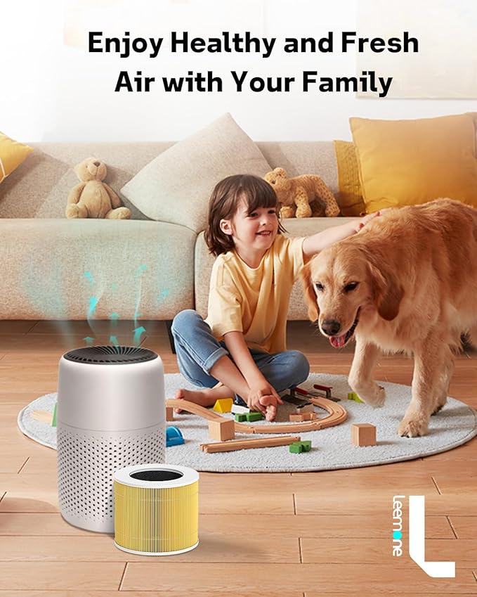 2 Pack Core Mini Pet Replacement Filter for LEVOIT Core Mini Air Purifiers, High-Efficiency Activated Carbon,Yellow