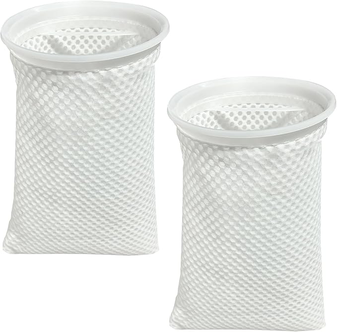 7 Inch 2 Pack 150 Micron Honeycomb Filter Socks for Fish Tank, Aquarium Filter Sock 3D Honeycomb Design Filter Sock, Aquarium Filter Bags for Saltwater