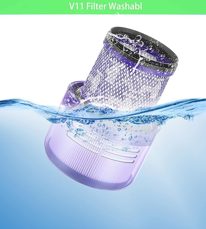 V11 Animal Filter Replacement Compatible with Dyson V11 Torque Drive V11 Animal V11 Complete V11 Extra V15 Detect Vacuums, Part 970013-02.