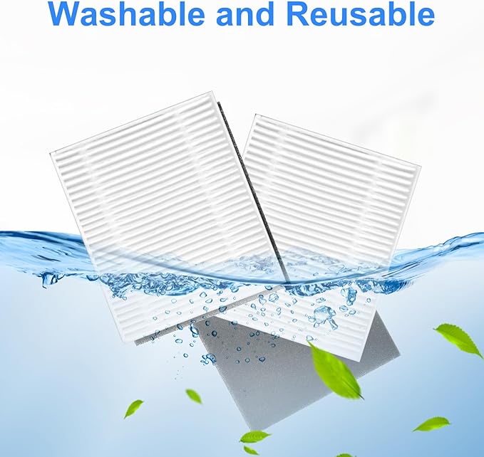 6 Pack Hepa Filters for Eufy Clean L50 / L50 SES / L60 / L60 Hybrid Robot Vacuum Cleaner Washable Accessories