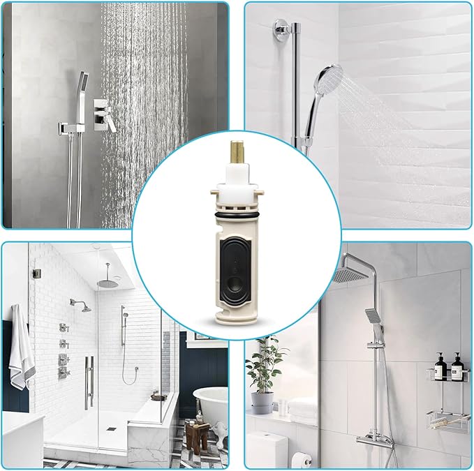1222 Replacement Cartridge Compatible with moen One-Handle PosiTemp Faucets, Replacement Compatible with moen 1222 Shower Valve Cartridge,Metals & Plastics (1)