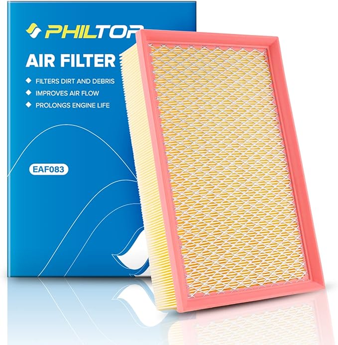 PHILTOP Engine Air Filter, EAF083 (CA11876) Replacement for Jetta Gas 2.0L (2019), Tiguan (2018-2021), A3 (2015-2020), Golf (2015-2018), GTI (2015-2018), Improve Engine Performance