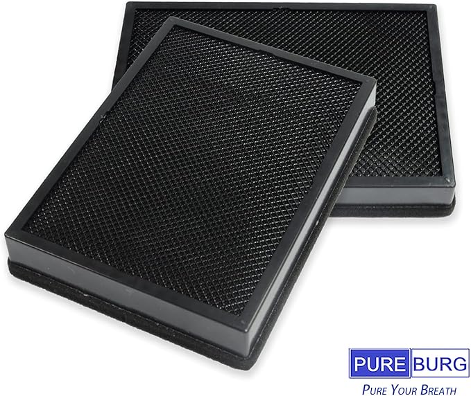 PUREBURG LV-H126-RF Replacement Filter Compatible with LEVOIT LV-H126 Air Purifier,2-Pack H13 HEPA + 8 x Activated Carbon Pre-Filters, Air Clean Dust VOCs