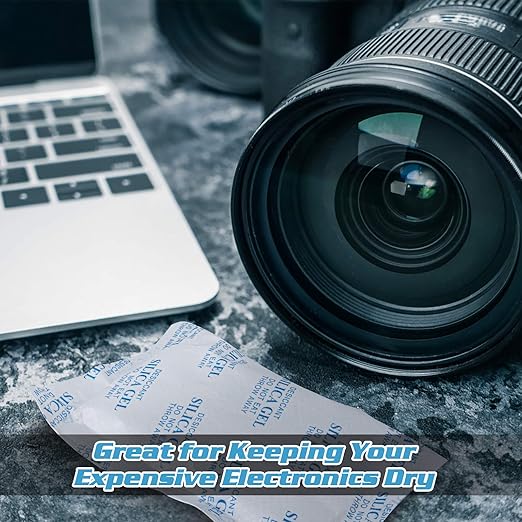 SurpOxyLoc 100 Gram(10Packs) Food Grade Silica Gel Packs Dessicant Packets for Moisture Control,Cobalt Chloride Free Moisture Absorbers for Food Storage