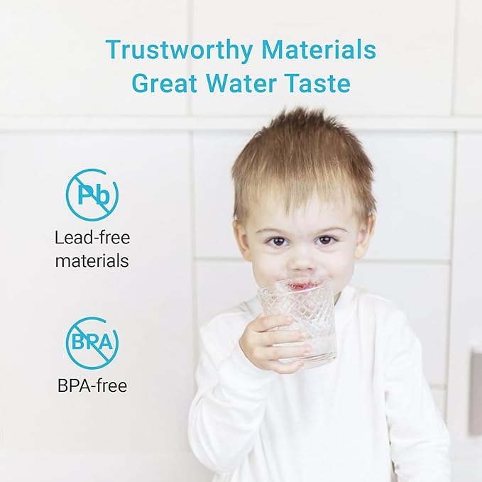 AQUA CREST Water Filter Compatible with Lifestraw® Home Pitcher and Dispenser Systems, Replacement for Lifestraw® Water Filter, Activated Carbon Filters, 3 Packs, with Membrane Micro Filter, 1 Pack