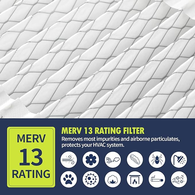 2 Pack 213 Replacement Filter Compatible with AprilAire Whole House Air Purifiers 1210,1620,2210,2216,3210,4200,20x25x4 MERV-13 Furnace Filter, Not fit for 1213 UPGRADE KIT(MODEL 2120 OR 2200)