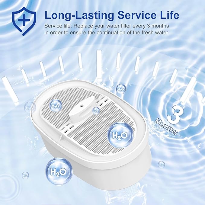 4 Pack Waterdrop® Replacement Filter WD-PF-01A Plus,Reduces PFOA/PFOS, Chlorine, Compatible with Waterdrop® Pitchers Replacement Filter，Lasts 3 Months or 200 Gallons, Premium Water Filtration