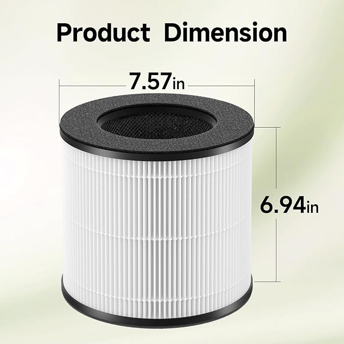 Cayman 608 320 Replacement Filter Compatible with Okaysou Cayman 608, Cayman 320 Air Cleaner Purifier, 3-in-1 Filter of Activated Carbon and Fine Pre-Filter, 2 Packs