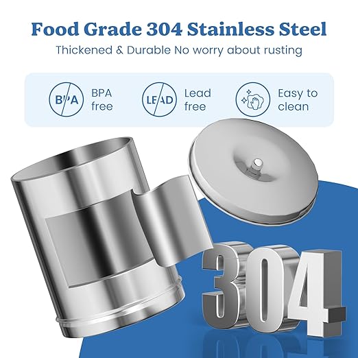 2.25G Gravity Water Filter System with New Water Level Window, 3-Stage 0.01μm Ultra-Filtration Stainless Steel Countertop System with 2 Ceramic Filters and Stand, Reduce 99.9% Chlorine