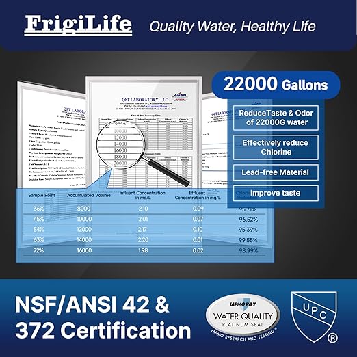 Under Sink Water Filter System, 22K Gallons Ultra High Capacity, Under Counter Direct Connect Kitchen Drinking Faucet, Removes Lead, Chlorine, Bad Taste & Odor NSF/ANSI 42 Certified USA Tech