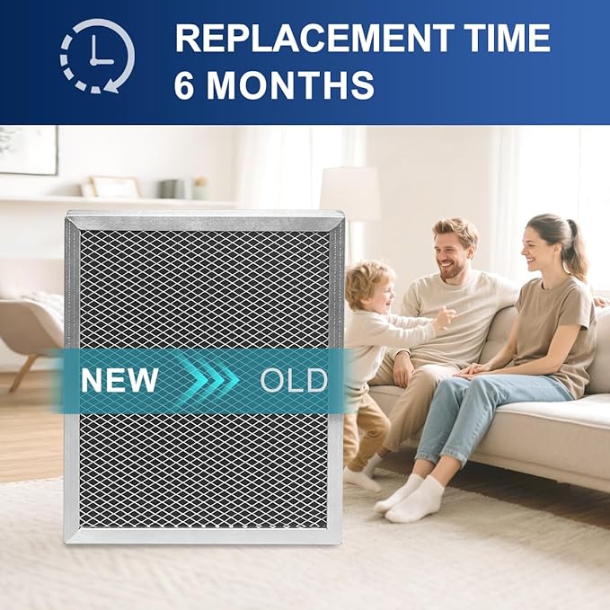 5443 Dehumidifier Filter MERV 8 Washable 10x12x1 Compatible with Whole-House Dehumidifiers Models 1830 1850 1852 and Ventilation Models 8191 8192 Replacement Filter 2 Packs