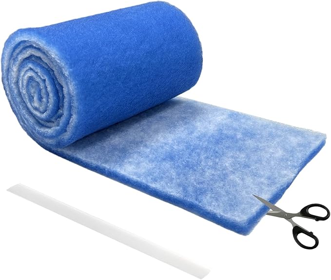 Air Vent Filters,20''x90''Cut to Fit Air Filter Material,MERV 8 Reusable 3-Layer Air Vent Filter for Home Floor, Grilles, Ceiling, HVAC Furnace Vents, With Adhesive Tape