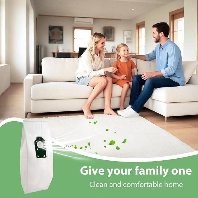 10 Pack Replacement HEPA RLH-6 Vacuum Bags for Riccar SupraLite R10S R10D R10O R10SAND Simplicity Freedom R10S R10D S10P S10SAND Upright Vacuums Cleaner Filter #Part RLH6 SLH6