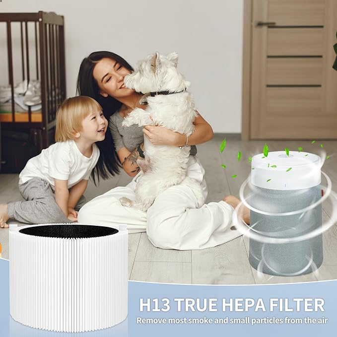 411i MAX Replacement filter Compatible with BLUEAIR Blue Pure 411i Max Air Purifier F4MAX,H13 True HEPA 2-in-1,2Pack,by HODSEUKIN.