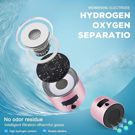 Hydrogen Water Bottle Generator with SPE/PEM Technology, Portable Hydrogen Water Ionizer Machine, Birthday,Xmas Gift for Family Friends Office Travel Sports