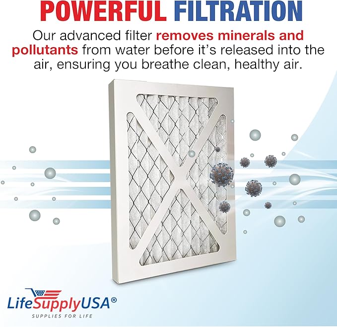 LifeSupplyUSA MERV11 Filter Replacement Compatible with Honeywell TrueDRY DH65 DR65 Dehumidifiers Part 50049537-005 50033205-009