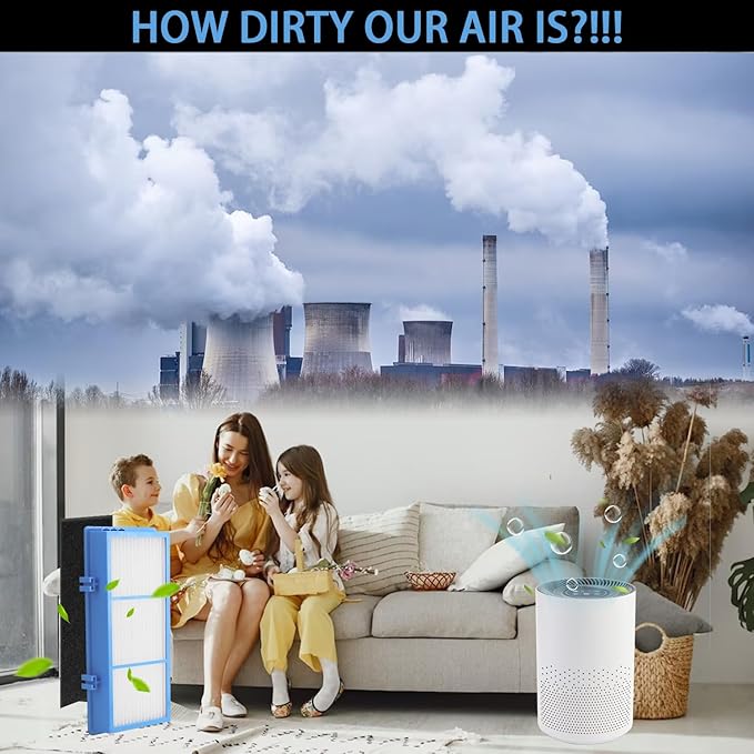 Improvedhand HAPF30AT Filter Replacement Compatible with Holmes AER1 Type Total Air Purifier, Fit for Holmes HAP242B-U HAPF30AT, 4 HEPA Filters and 8 Carbon Pre-Filters