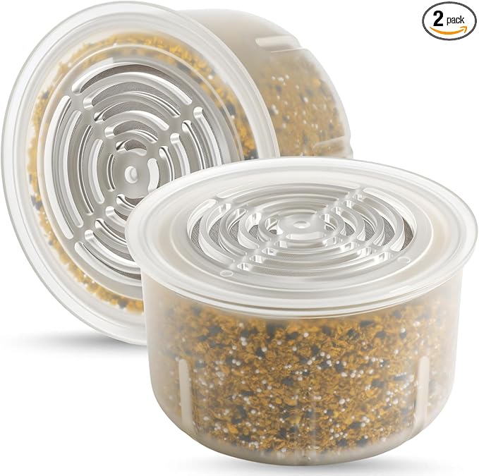 Shower Head Filter Replacement Cartridge Compatible with All Canopy Handheld & Fixed Filtered Shower Head,For Hard Water Remove Chlorine And Other Impurities,2 Pack