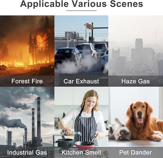 EverestAir Air Filter Replacement H13 True filter Compatible with EverestAir-RF Air Cleaner, Compare to Part #LRF-E551-WUS, 2 Packs