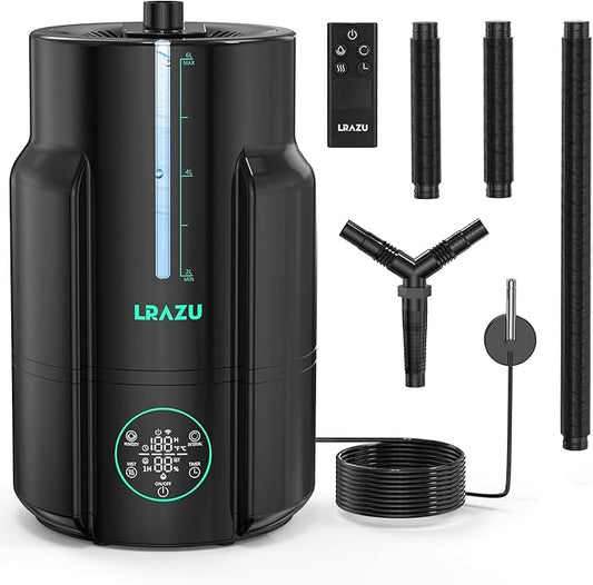 6L Humidifier for Plants, Reptile Mister System Foggers for Home Indoor, Smart Humidifier with Timer for Grow Tent, Mushroom, Houseplants, Reptile Tank and Accessories - 40H 22dB Remote Control