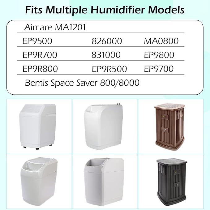 1043 Super Humidifier Wick Filter Replacement for Essick Air, Aircare Ma1201, Ma0800, Ep9500 Ep9700 Ep9800 Ep9R500 Ep9R700 Ep9R800 826000 831000, Bemis Space Saver 800/8000 Humidifier Wick