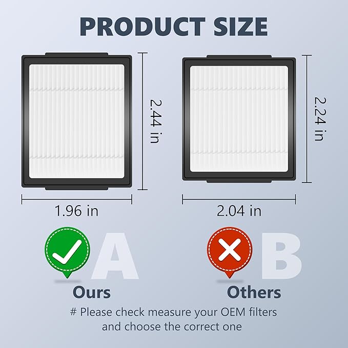 Improvedhand Filters Replacement Fit for i-Robot Roomba E I & J Series i7 i7+/plus i3 i3+ i4 i6 i6+ i8 i8+ E5 E6 E7 Vacuum Cleaner parts 4639161, 18 Pack Filter Replacements + 1 Cleaning Brush