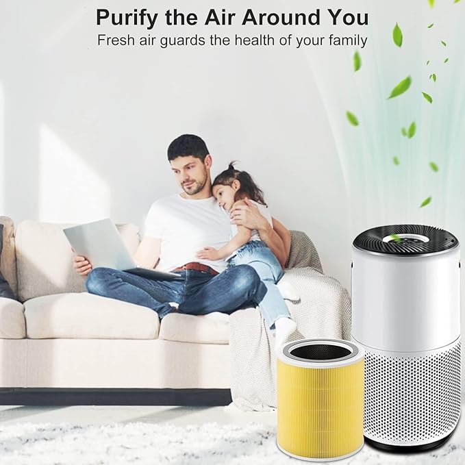 Core 400s Replacement Filters Compatible With Levoit Core 400S/Core 400S-P/Core 400S-RF, 3-in-1 True Activated Carbon Pre-Filter,Model LRF-C401S-WUS, 2 Pack